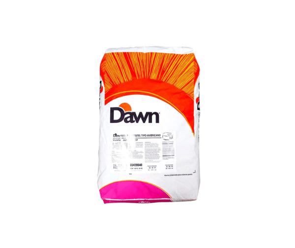 Base para pastel de crema de chocolate DAWN 1 saco x 50 libras